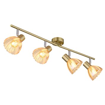 Globo lighting Zachery ceiling light brass, 4-light sources