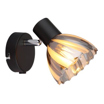 Globo lighting Zachery ceiling light, ceiling spotlight, wall light, wall spotlight black, 1-light source