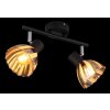 Globo lighting Zachery ceiling light black, 2-light sources