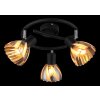 Globo lighting Zachery ceiling light black, 3-light sources