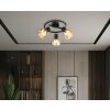Globo lighting Zachery ceiling light black, 3-light sources