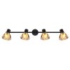 Globo lighting Zachery ceiling light black, 4-light sources