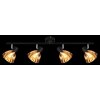 Globo lighting Zachery ceiling light black, 4-light sources