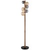 Globo lighting Riha floor lamp dark brown, black, 6-light sources