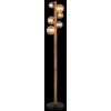 Globo lighting Riha floor lamp dark brown, black, 6-light sources