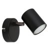 Globo lighting Walters ceiling light, ceiling spotlight, wall light, wall spotlight black, 1-light source
