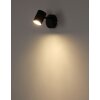 Globo lighting Walters ceiling light, ceiling spotlight, wall light, wall spotlight black, 1-light source