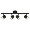 Globo lighting Walters ceiling light black, 4-light sources