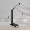 Globo lighting Brighton table lamp LED black, 1-light source