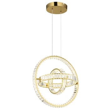 Globo lighting Neil hanging light LED gold, 1-light source, Remote control