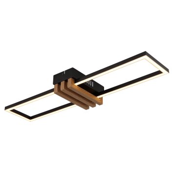 Globo lighting Dakari ceiling light LED Ecru, black, 1-light source