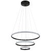 Globo lighting Corine hanging light LED black, 1-light source