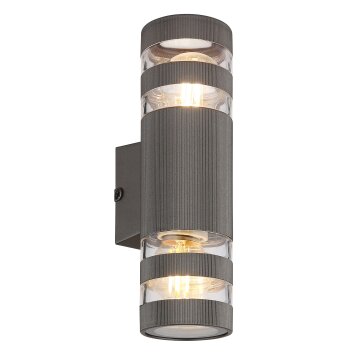 Globo lighting Hayes wall light anthracite, 2-light sources