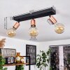 Tulla Ceiling Light copper, black, 3-light sources
