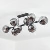 Ripoll ceiling light, globe light Smoke-coloured, 8-light sources