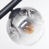 Ripoll ceiling light, globe light Amber, clear, Smoke-coloured, 8-light sources