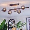 Chehalis ceiling light, globe light Smoke-coloured, 5-light sources