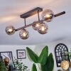 Chehalis ceiling light, globe light Smoke-coloured, 5-light sources