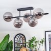 Chehalis ceiling light, globe light Smoke-coloured, 5-light sources