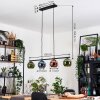 Koyoto hanging light, globe light, pendant light blue, green, coppery, 4-light sources