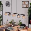 Gastor hanging light, globe light, pendant light Amber, clear, Smoke-coloured, 5-light sources