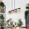 Gastor hanging light, globe light, pendant light Amber, clear, Smoke-coloured, 5-light sources