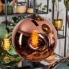 Ripoll hanging light, globe light, pendant light blue, gold, green, coppery, 6-light sources