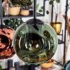 Ripoll hanging light, globe light, pendant light blue, green, coppery, 6-light sources