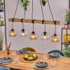 Koyoto hanging light, globe light, pendant light Ecru, black, 5-light sources