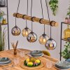 Koyoto hanging light, globe light, pendant light Ecru, black, 5-light sources