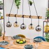Koyoto hanging light, globe light, pendant light Ecru, black, 5-light sources