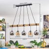 Koyoto hanging light, globe light, pendant light Ecru, black, 5-light sources