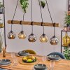 Koyoto hanging light, globe light, pendant light Ecru, black, 5-light sources