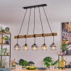 Koyoto hanging light, globe light, pendant light Ecru, black, 5-light sources