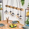 Koyoto hanging light, globe light, pendant light Ecru, black, 5-light sources