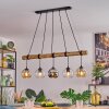Koyoto hanging light, globe light, pendant light Ecru, black, 5-light sources