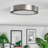 Omaro ceiling light, Panel LED matt nickel, 1-light source, Colour changer
