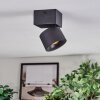 Narel ceiling light, ceiling spotlight LED black, 1-light source
