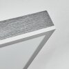 Salmi ceiling light, Panel LED grey, silver, 1-light source, Remote control
