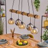 Koyoto hanging light, globe light, pendant light Ecru, black, 5-light sources