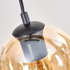 Koyoto hanging light, globe light, pendant light Ecru, black, 5-light sources