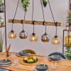 Koyoto hanging light, globe light, pendant light Ecru, black, 5-light sources