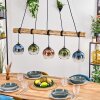 Koyoto hanging light, globe light, pendant light Ecru, black, 5-light sources