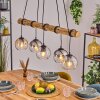 Koyoto hanging light, globe light, pendant light Ecru, black, 5-light sources