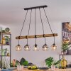 Koyoto hanging light, globe light, pendant light Ecru, black, 5-light sources