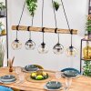 Koyoto hanging light, globe light, pendant light Ecru, black, 5-light sources