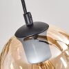 Koyoto hanging light, globe light, pendant light Ecru, black, 5-light sources
