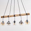 Koyoto hanging light, globe light, pendant light Ecru, black, 5-light sources