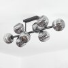 Ripoll ceiling light, globe light Smoke-coloured, 8-light sources