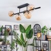 Chehalis ceiling light, globe light Amber, 5-light sources